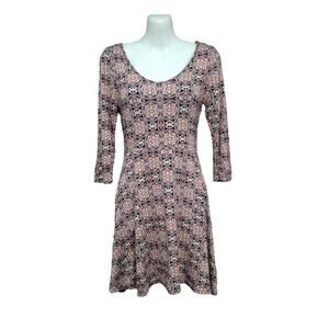 One Clothing Printed Above Knee Dress, Size M‎